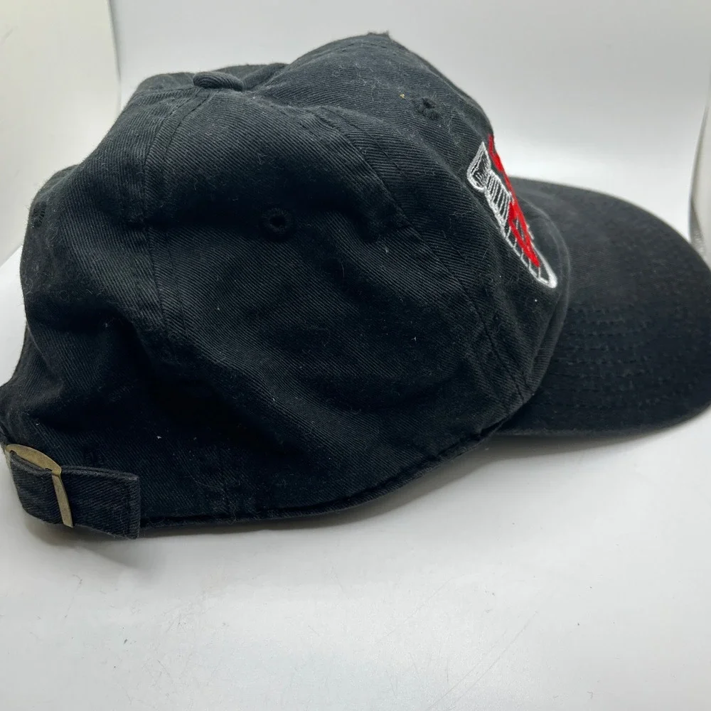'47 Chicago Blackhawks 5X Stanley Cup‎ Champs Adjustable Strapback Hat Black OS